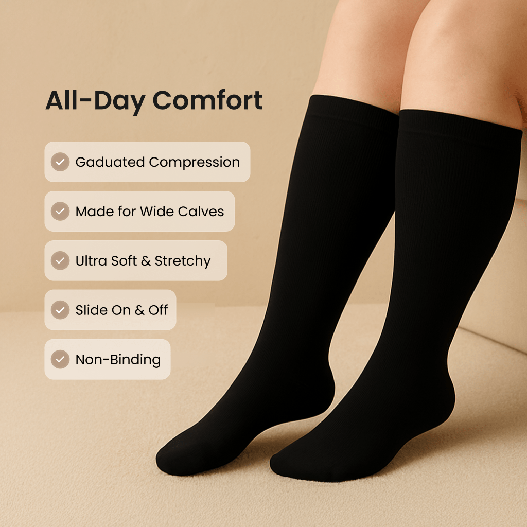 moova™ Wide Compression Socks For Pain Relief - Moova.