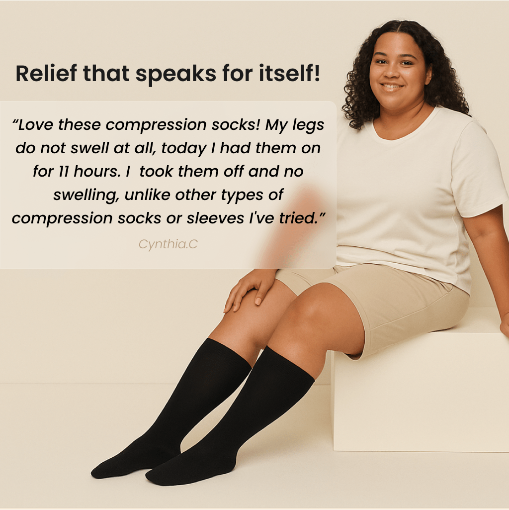 moova™ Wide Compression Socks For Pain Relief (Stripes) - Moova.