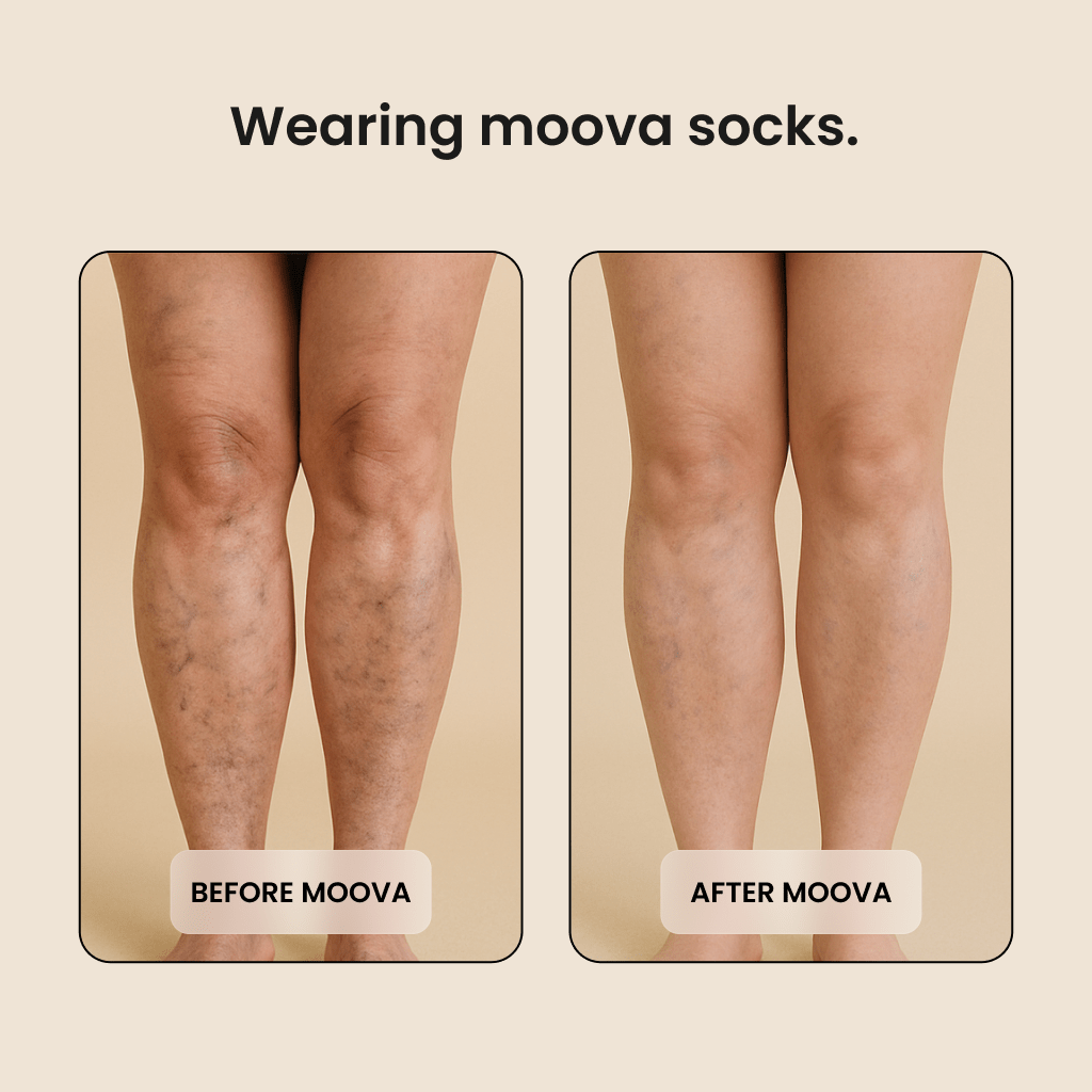 moova™ Wide Compression Socks For Pain Relief (Stripes) - Moova.